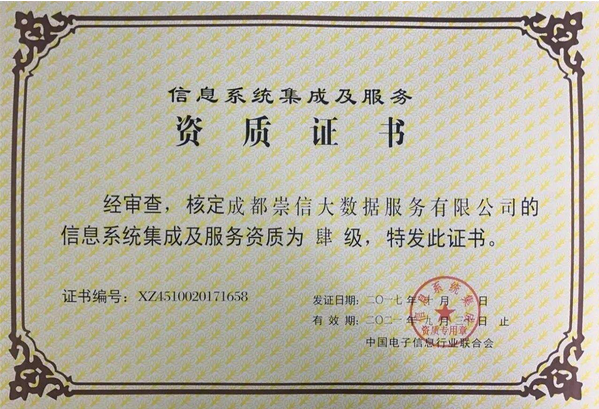 資質(zhì)證書
